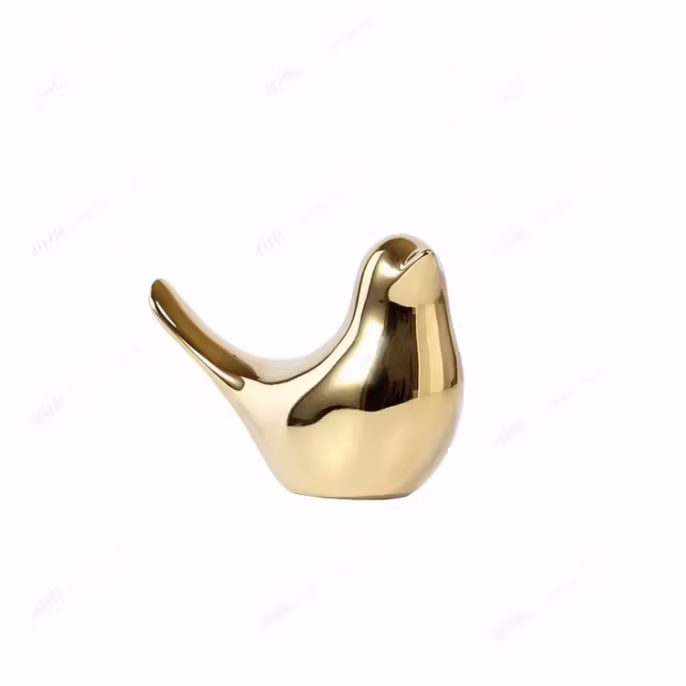 Nordic Creative Gold Ceramic Bird Crafts